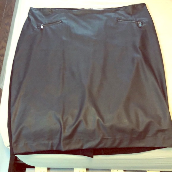 Leather-Looking Skirt - Picture 1 of 3
